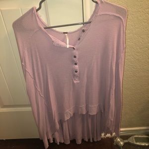 free people lavender top